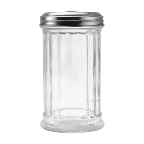 Vidrio transparente Sugar Pourer Lifetime con tapa de acero inoxidable