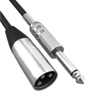 Magideal - Cable Adaptador De Intercoión Mono (1 4 Pulgada) De 6 35 Mm A Conector Xlr Cable De Audio Estéreo Blindado De Un Cuarto De Pulgada Con Conector Ts A Xlr Chapado En Oro 15 M