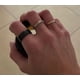 thumbnail image 5 of Anillo Titanio Juveniles Black Space Acero Quirurgico Inoxidable Matte opaco/ talla 8, 5 of 5