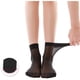 thumbnail image 3 of Xiao Hua 12 Pares de Calcetines de Nailon para Mujer y Medias Cortas Transparentes hasta el Tobillo, Negro, 3 of 4