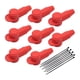 thumbnail image 1 of 8 Piezas De Cubiertas De Terminales De Silicona Genéricas Universales Para Automóviles, Barcos, Vehículos Todo Terreno, Color Rojo, 1 of 5
