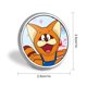 thumbnail image 2 of Pokonyan-Theme Round Button Badge: Premium Metal Construction, Ideal for High-End Events 2.8 cm, 2 of 6