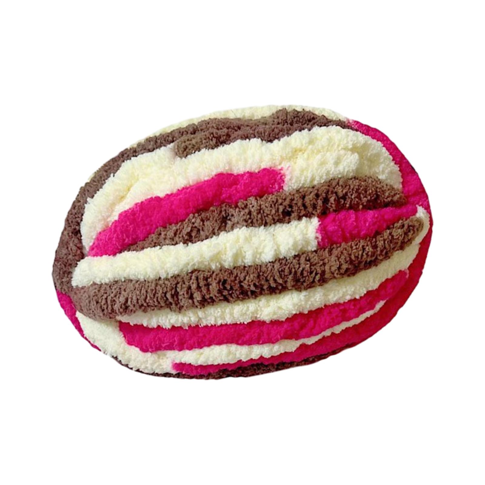 Magideal - Hilo Grueso Y Grueso, Hilo De Lana Grueso, Hilo De Poliéster Suave, Hilo Para Tejer Brazos, Hilo De Peso, Hilo De Punto Para Manta/Suéter/Tejido De , Café Amarillento Café Beige