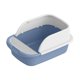 thumbnail image 2 of Caja De Arena Para Gatos, Inodoro, Portátil, Gran Espacio, Antisalpicaduras, Bandeja Semicerrada, Azul, 45 Cm X 30 Cm X 18 Cm, 2 of 5