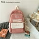 thumbnail image 1 of Nylon Large Capacity Backpack Teenage Pure Colour Schoolbag Women Men Waterproof Travel Rucksack Bags Student School Bag, 1 of 3