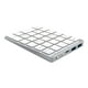 thumbnail image 4 of Teclado Numérico Recargable Con Hub USB Para Notebook De Escritorio Plata, 4 of 5