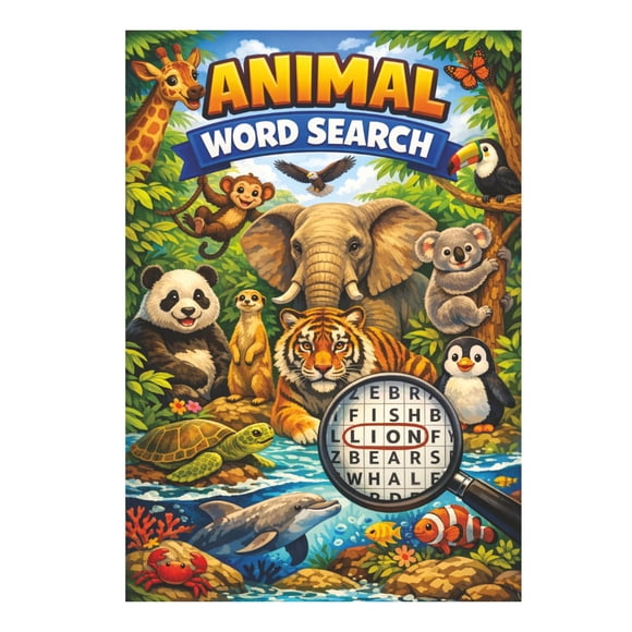 Libro Animal Word Search for Animal Lovers 102 páginas