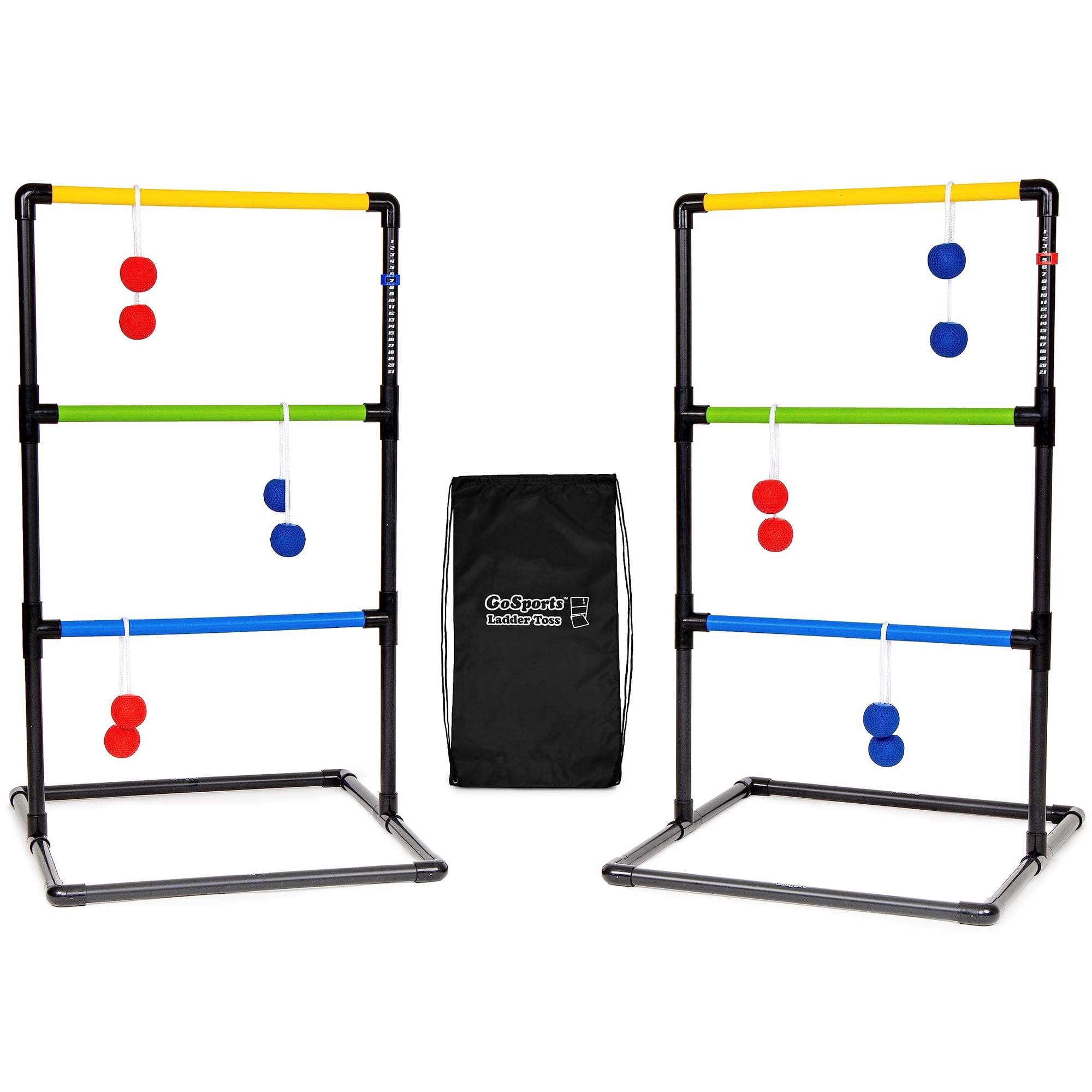 Juego De Lanzamiento De Escalera Gosports Con 6 Bolos De Goma