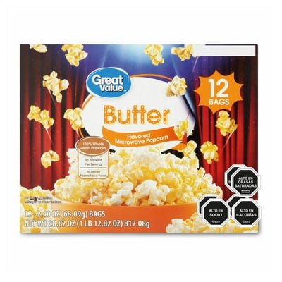 Palomitas De Maíz Sabor Mantequilla 817 Great Value