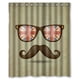thumbnail image 1 of Cortina de ducha Oculos vetor, juego de cortina de baño con ganchos, tamaño 60 x 72 pulgadas, 1 of 3