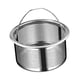 thumbnail image 1 of Colador de fregadero de acero inoxidable, filtro de alimentos reutilizable fácil de limpiar, mango vadeable, cesta de malla para fregadero, colador de Acero 304 altura 4cm, 1 of 5