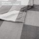 thumbnail image 5 of Manta de Cuadros REGALWOVEN Manta Peluda de Felpa para Cama, Manta Gris y Blanca 50'x60', 5 of 7
