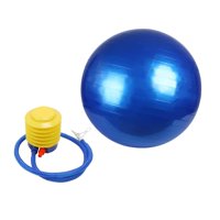 Magideal - Pelota De Equilibrio Para Silla, Pelota De Yoga Antiexplosión Con Bomba, Pelota De Estabilidad Antideslizante Resistente, Pelota De Pilates Para Mujer 65Cm Azul