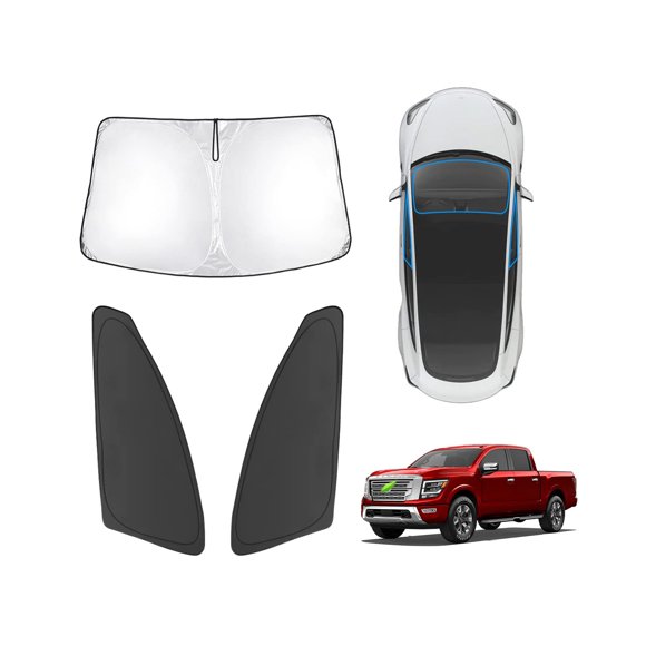 Parasol Karltys para Nissan Titan 2020-2025, 3 unidades