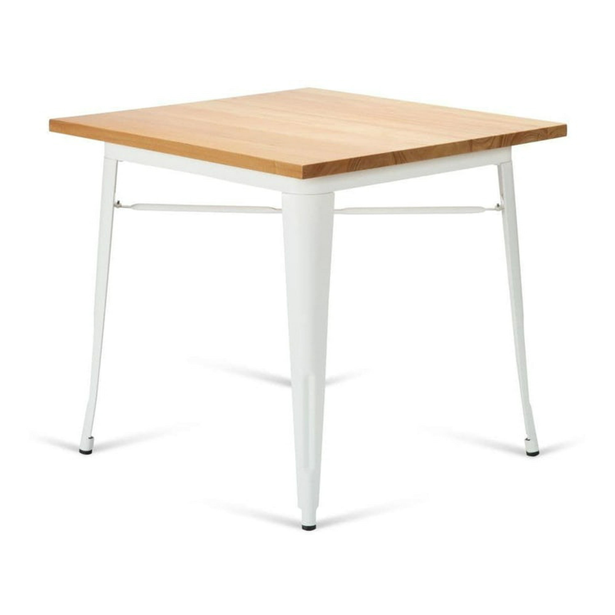 Topdeco - Mesa Tolix Blanco 80x80, Mueble, Terraza