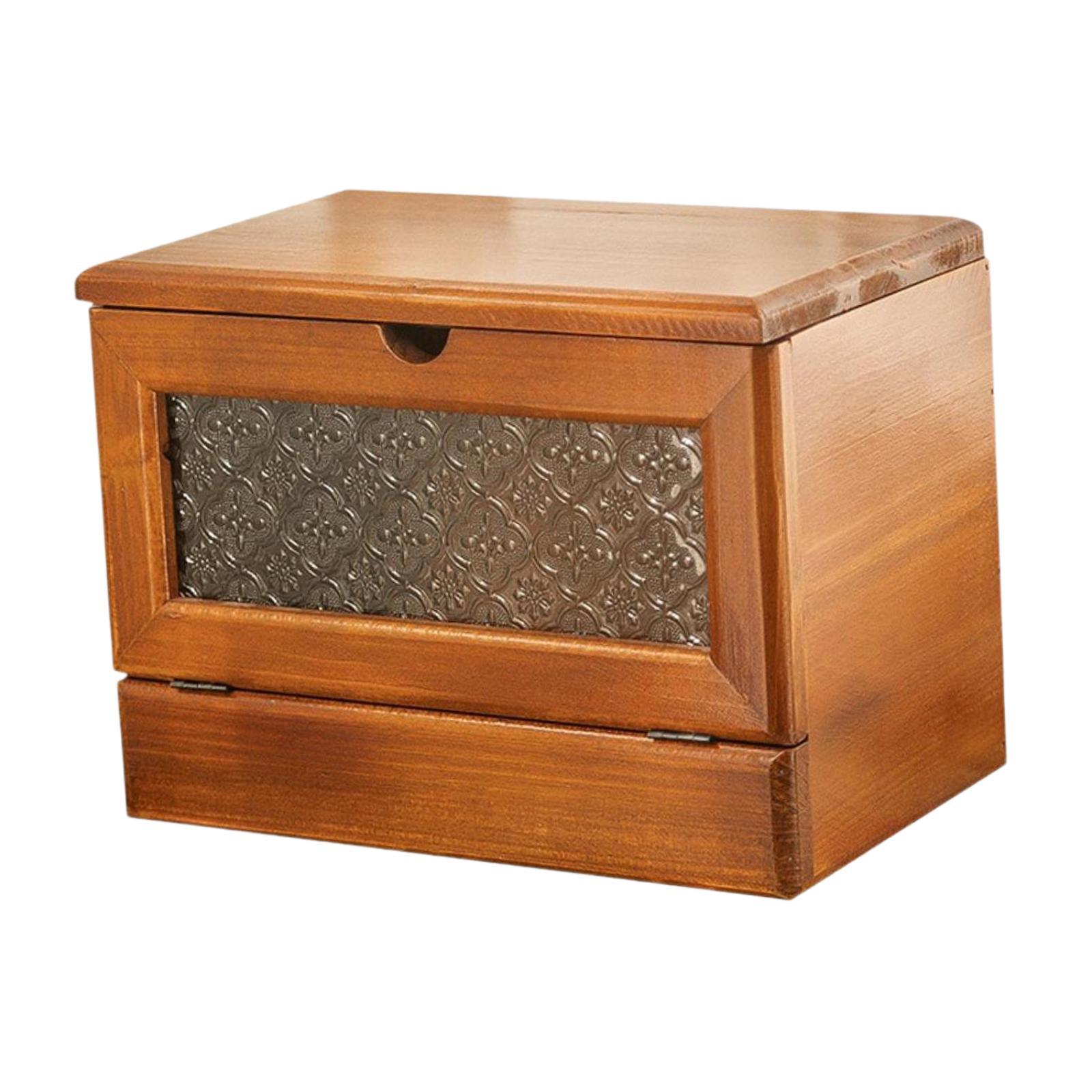 Magideal - Organizador De Maquillaje Cosmético De Madera, Caja De Almacenamiento De Joyas De Maquillaje De Gran Capacidad, Caja De Exhibición De Cosméticos, Caja