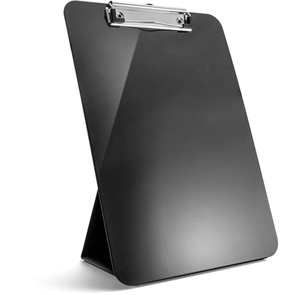 Portapapeles Officemate de Plástico Reciclado con Soporte Plegable Negro