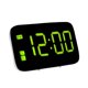 thumbnail image 4 of Reloj despertador de proyección LED Reloj de escritorio moderno con control de voz Verde, 4 of 5