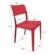 thumbnail image 2 of Silla Plástica Minimal Roja Dvp, 2 of 5