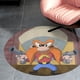 thumbnail image 4 of Sam de Yosemite Alfombra Redonda de Felpa Coral, Antideslizante, No Desprende Pelusas, Lavable y Duradera para Salón, Dormitorio y Habitación de Niños 60cm, 4 of 6