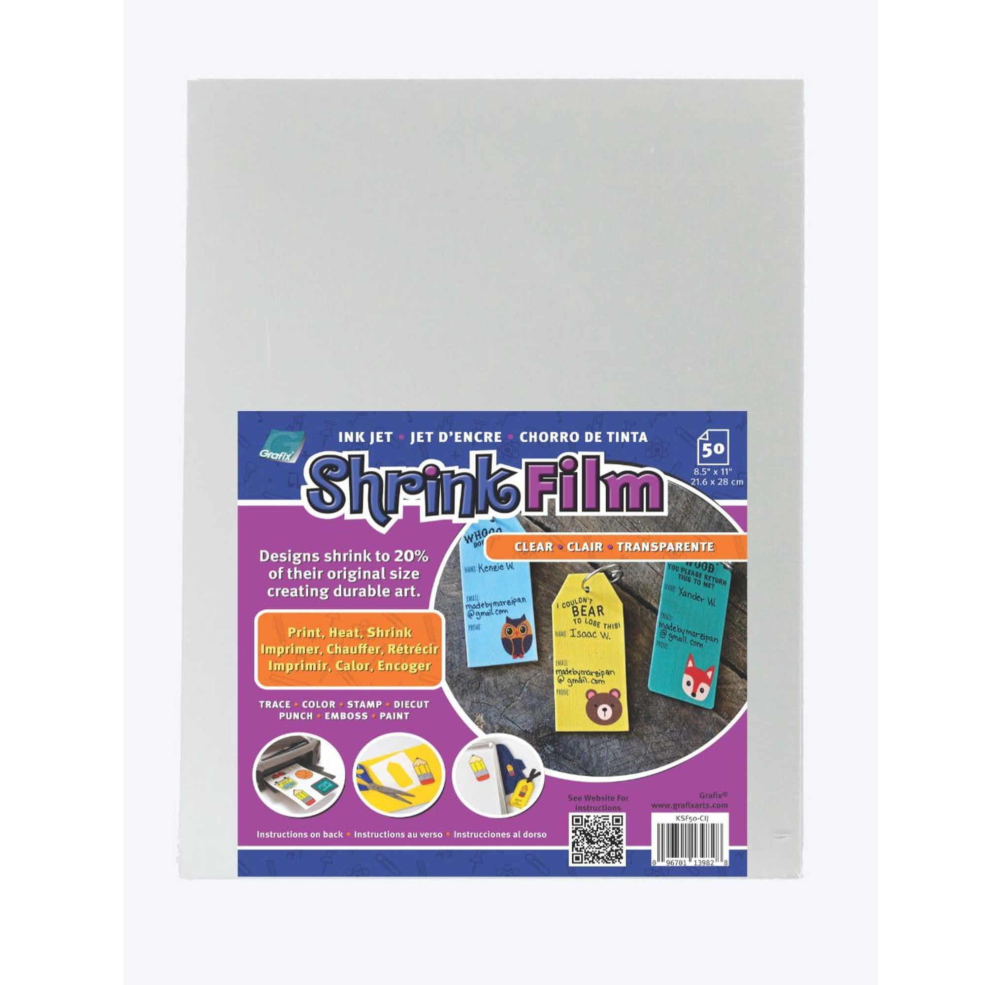 Película Retráctil Grafix Imprimible Con Inyección De Tinta Transparente