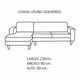 thumbnail image 4 of Sofa Chaiselong Der Salerno 3 Cuerpos Lado Izquierdo Tela Velvet Beige, 4 of 4
