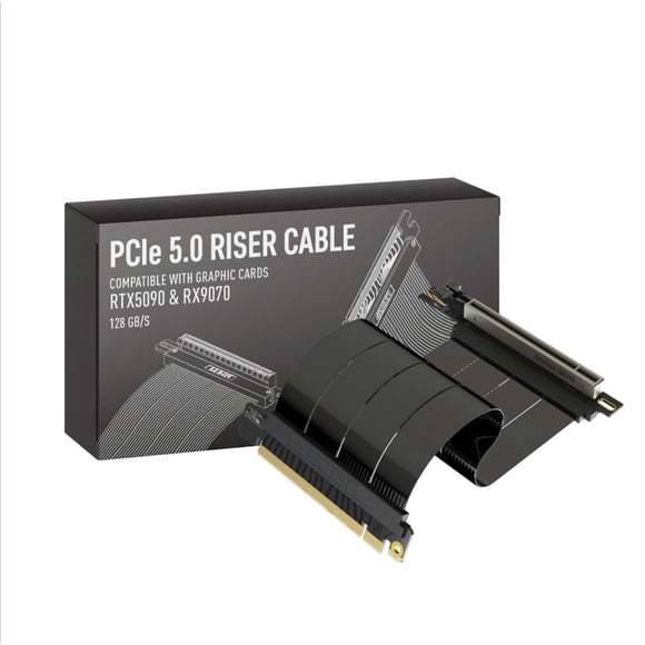 Cable extensor PCIe LINKUP de 15 cm con ángulo recto Gen5
