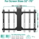 thumbnail image 2 of Soporte Techo TV Motorizado WALI 3270 Pulgadas 35kg Negro, 2 of 3
