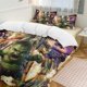 thumbnail image 1 of The Hulk Family Bed 3 Piece Set Personalized Bedding Decor for Kids And Teens Anime Student Dormitory Cover, 1 of 5