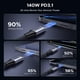 thumbnail image 4 of Cable USB-C UGREEN 140 W 2 en 1 de carga rápida de 200 cm, 4 of 9