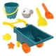 thumbnail image 5 of Juego de juguetes de playa, cubo, pala, excavación también, juguetes de hoyo l, juego para la playa al aire libre interior niñas y niños niños peque Carrito Cubo Verde, 5 of 5