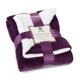 thumbnail image 1 of Manta Genteele Sherpa Super Soft de 100 x 125 cm, color lila y blanco, 1 of 6