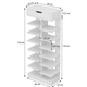 thumbnail image 5 of Zapatero Organizador Estante Zapatos 14 Pcs Hall Armario Blanco, 5 of 5