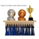 thumbnail image 5 of Estante de madera con 25 ganchos para colgar medallas Qktxktzy – 41 cm, 5 of 6