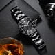 thumbnail image 5 of Reloj BIDEN Chronograph negro de acero inoxidable para hombre, 5 of 7