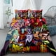 thumbnail image 1 of Duvet Cover Dragon Ball Z Super Saiyan Anime Son Goku Bedding Set Twin Full Queen King Size Kids Bedclothes Children Gift Bed Sheets, 1 of 5