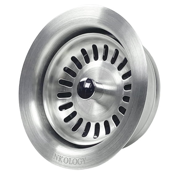 Brida de desagüe para triturador Sinkology SinkSense de 3.5" en acero inoxidable