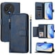 thumbnail image 5 of Funda Billetera Cremallera para TCL 60R con Porta Tarjetas, Soporte y Correa Azul, 5 of 5