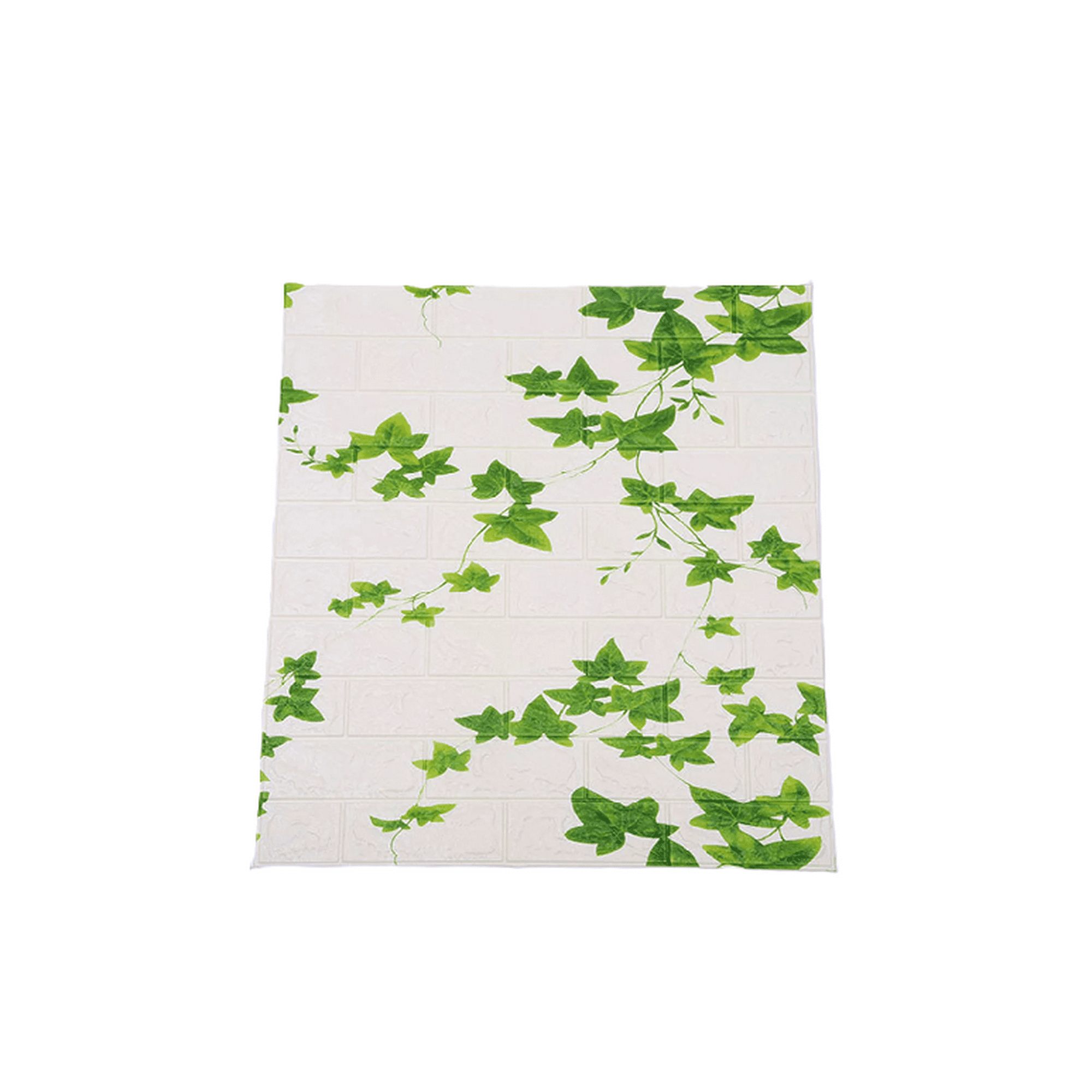 Genérico - Pack De 10 Láminas De Papel Mural 3d Ladrillo Blanco 77x70 Cm