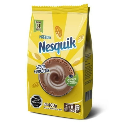 Saborizante De Leche Sabor Chocolate Bolsa 400 G Nesquik
