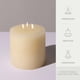 thumbnail image 3 of Pillar Candles Bask, color marfil jaspeado sin perfume, 15 cm de diámetro, 3 of 6