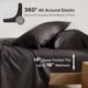 thumbnail image 3 of Juego de sábanas Comfort Spaces Full 4 piezas, negro, algodón, 3 of 9