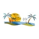 thumbnail image 3 of Decoración de pared de metal con diseño de playa tropical, esculturas de árboles costeros, arte rústico de palmera para oficina, decoración de baño al, 3 of 5