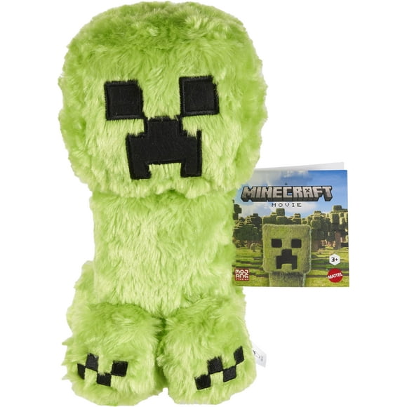 Peluche Mattel Minecraft Creeper inspirado en la película Minecraft Creeper de 20 cm