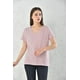 thumbnail image 1 of Polera Mujer Rojo Rayado Manga Corta Cuello V Talla L, 1 of 3