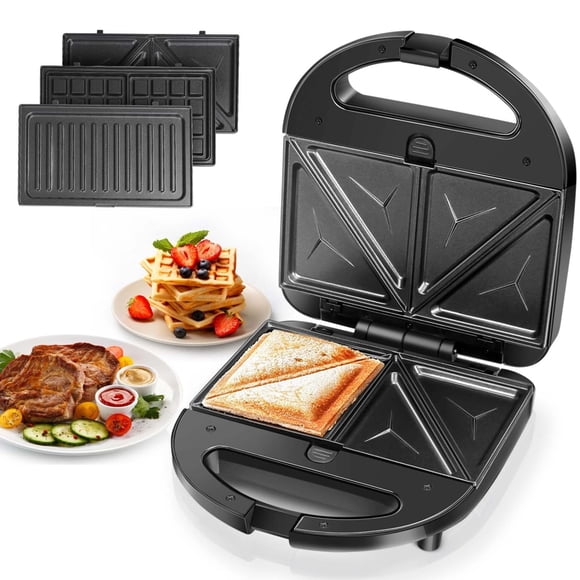 Sandwichera Aigostar Panini Press Grill 3 en 1 750 W 120 V