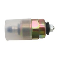 Ioensy - Válvula Solenoide De Cierre De Combustible Diésel De 12 V Con Tapa Válvula Solenoide De Cierre De Combustible