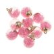 thumbnail image 5 of 10 piezas de cristal bola de cristal encantos brillante Rhinestone colgante de la joyería rosa, 5 of 5