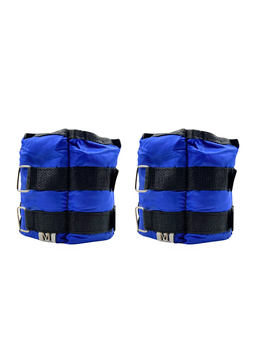 Genérico - Par De Pesas Tobilleras Y Muñeca 1.5 Kg C/U (Total 3 Kg), Color Negro