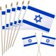 thumbnail image 1 of Banderas WEITBF 20x30 cm Israel 12 unidades con palo de mano, 1 of 6